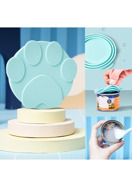 1yeşil LIDS1SPOON Taşınabilir Silikon Köpek Kedi Konserve Kapağı 2-In-1food Mühürleyen Kaşık Pet Yemek Kapağı Saklama Taze Tutma Kapakları Kase Evcil Köpek Aksesuarları (Yurt Dışından) fiyatları
