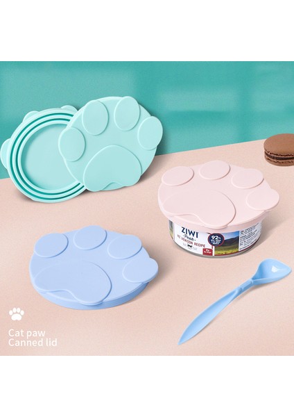 1yeşil LIDS1SPOON Taşınabilir Silikon Köpek Kedi Konserve Kapağı 2-In-1food Mühürleyen Kaşık Pet Yemek Kapağı Saklama Taze Tutma Kapakları Kase Evcil Köpek Aksesuarları (Yurt Dışından) modelleri