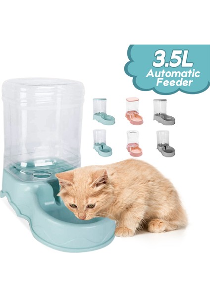B Yeşil 3.5l Otomatik Besleyici Küçük Orta Büyük Evcil Hayvanlar Suluk Seyahat Kaynağı Besleyici ve Köpekler Kediler Evcil Hayvanlar Için Su Sebili (Yurt Dışından)