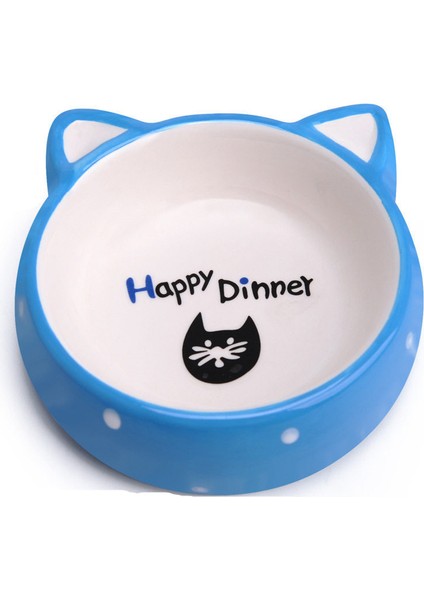 Erik M Yeni Köpek Besleyiciler Kase Karikatür Desen Tırtıklı Seramik Tek Ağız Köpek Kase Yüksek Dereceli Antiskid Pet Malzemeleri (Yurt Dışından) fırsatları