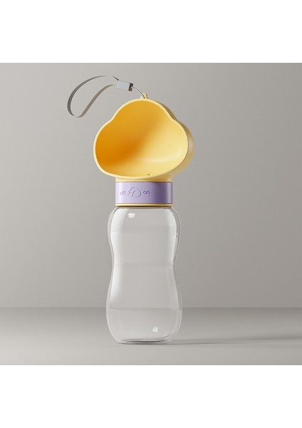Sarı 600ML Pet Köpek Su Şişesi Besleyici Kase Taşınabilir Su Gıda Şişesi Evcil Hayvanlar Açık Seyahat Içme Anjin Mama Besleyici Kase Evcil Hayvan Malzemeleri (Yurt Dışından)