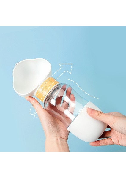 Sarı 600ML Pet Köpek Su Şişesi Besleyici Kase Taşınabilir Su Gıda Şişesi Evcil Hayvanlar Açık Seyahat Içme Anjin Mama Besleyici Kase Evcil Hayvan Malzemeleri (Yurt Dışından) modelleri