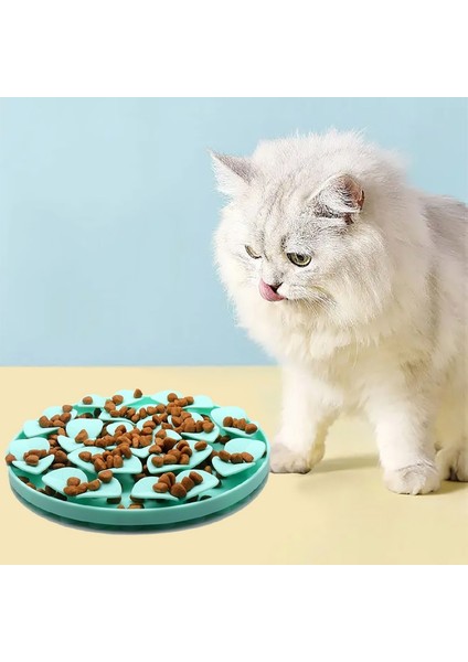 Gül Kırmızı Köpek Yavaş Besleyici Kase Kaymaz Yavru Kedi Yavaş Yemek Tabağı Kase Anti-Takoz Yemek Tabağı Besleme Köpek Kedi Mama Kasesi Evcil Hayvan Malzemeleri (Yurt Dışından) modelleri