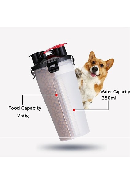 Fincan 7 2 In 1 Pet Seyahat Su Şişesi Katlanabilir Köpek Besleme Kasesi Içecek Kupası Gıda Kabı Silikon Açık Taşınabilir Köpek Kedi Besleyici (Yurt Dışından) fırsatları