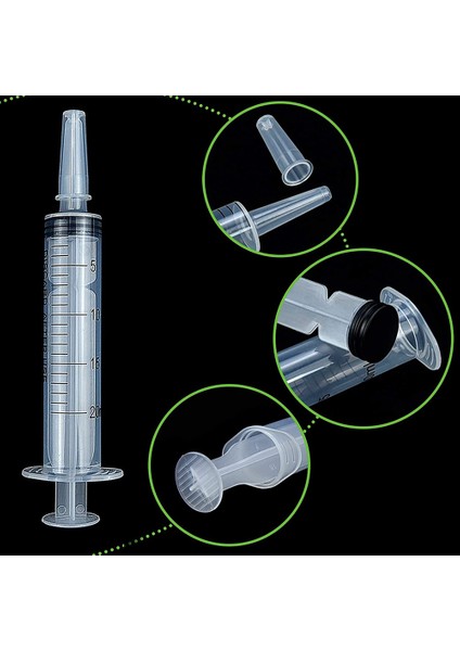 20 ml Şırınga Tutkal Dolum Ölçüm Şırıngası Besin Maddesi Steril Sağlık Endüstriyel Hidroponik Için Iğne Sulama Dolumu Olmadan (Yurt Dışından)