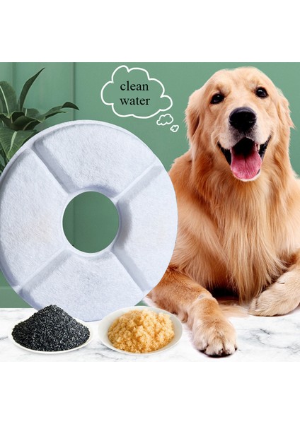 Daire 1 Adet 14 Adet Aktif Karbon Yedek Filtreler Pet Çeşmesi Otomatik Su Kömür Filtreleri Dağıtıcı Pet Kediler Köpekler Malzemeleri (Yurt Dışından) modelleri