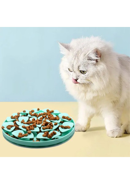 Mor Köpek Yavaş Besleyici Kase Kaymaz Yavru Kedi Yavaş Yemek Kase Anti-Takoz Yemek Tabağı Besleme Köpek Kedi Mama Kasesi Evcil Hayvan Malzemeleri (Yurt Dışından) modelleri