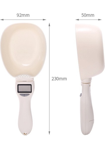 Beyaz 250ML Huisdier Voedsel Schaal Elektronische Meetinstrument De Nieuwe Hond Kat Voeden Kom Matlepel Keuken Schaal Digitale Ekran (Yurt Dışından) fiyatları