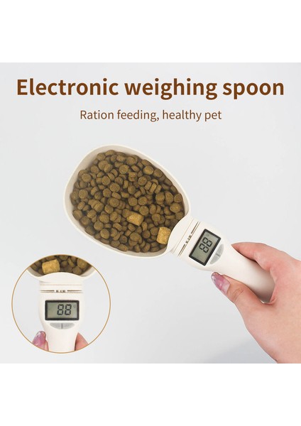 Beyaz 250ML Huisdier Voedsel Schaal Elektronische Meetinstrument De Nieuwe Hond Kat Voeden Kom Matlepel Keuken Schaal Digitale Ekran (Yurt Dışından) indirimleri