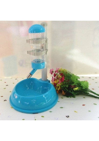 Mavi M Pet Kedi Köpek Su Tiryakisi Dağıtıcı Gıda Standı Hamster Besleyici Bulaşık Kase Şişe Otomatik Çeşme Tiryakisi 4 Renk (Yurt Dışından)