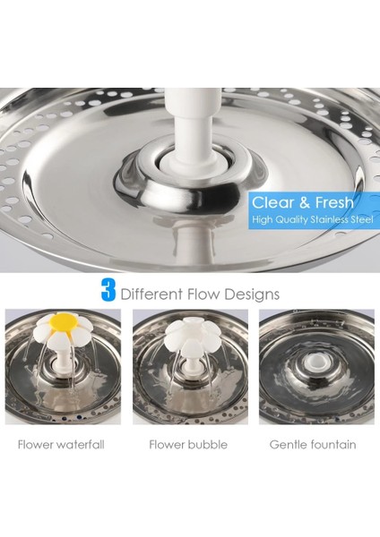 P 5 Filtreli USB Kedi Köpek Su Sebili Akıllı Büyük Kapasiteli Su LED Elektrikli Sessiz Su Besleyici USB Tiryakisi Pet Köpek Suluk (Yurt Dışından) fırsatları