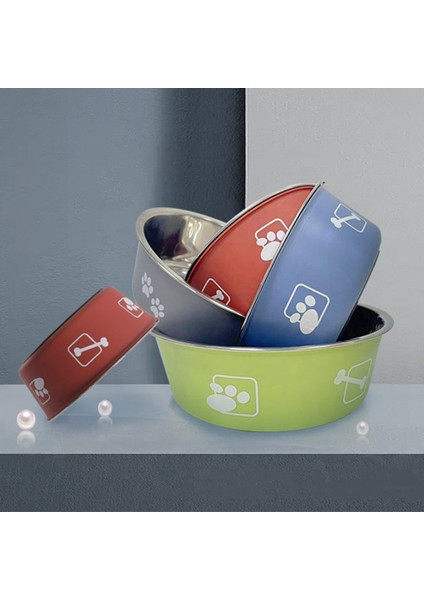 Yeşil M (Çap 13CM) Paslanmaz Çelik Köpek Kasesi Dayanıklı Kaymaz Kauçuk Altlı Evcil Hayvan Maması Su Kasesi Küçük Orta Büyük Köpekler Için Sevimli Baskılı Köpek Besleyici (Yurt Dışından) indirimleri