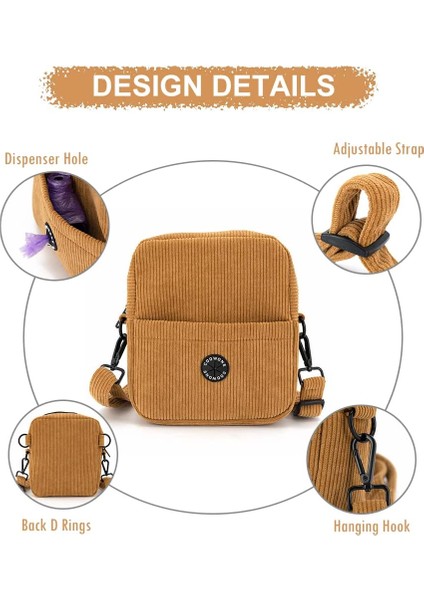 Mavi 7.5X2.75X8 Inç Köpek Yürüyüş Çantası Ayarlanabilir Kayışlı Crossbody Köpek Eğitimi, Koşu, Ikram Çantası Dahili Köpek Kaka Torbası Dağıtıcısı (Yurt Dışından) fırsatları
