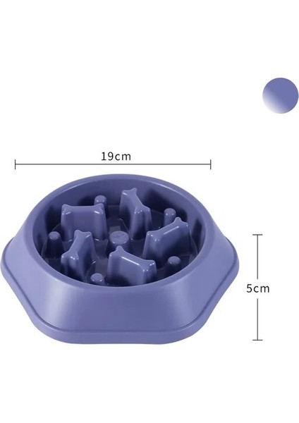 Mor Pet Köpek Kase Köpek Yavaş Besleyici Kase Yavru Kedi Yavaş Yemek Kase Anti-Gulping Yemek Tabağı Besleme Köpek Kedi Mama Kasesi Evcil Hayvan Malzemeleri (Yurt Dışından) fiyatları