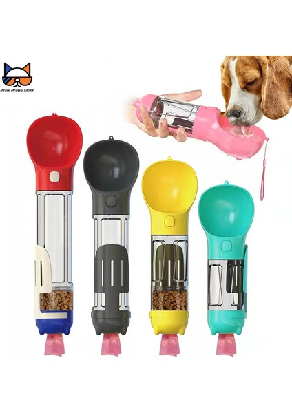 Pembe 500 ml Yiyecek Kutusu ile Taşınabilir Pet Su Şişesi Sızdırmaz Geri Dönüşümlü Köpek Kantin Gıda Depolama Dağıtıcı Kaka Torbası Kürek 300/500 ml Açık Su Kasesi (Yurt Dışından) fiyatları