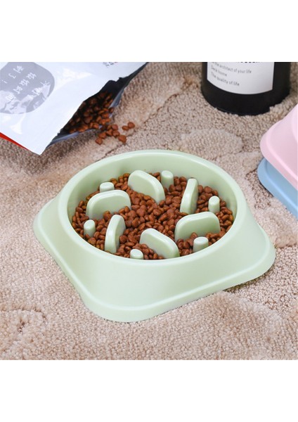 Pembe 2 Bir Boyut Pet Köpek Yavaş Besleyici Anti Choke Anti-Gulping Köpek Kase Dayanıklı Üst Abs Sağlıklı Yemek Tabağı Kase (Yurt Dışından) fırsatları