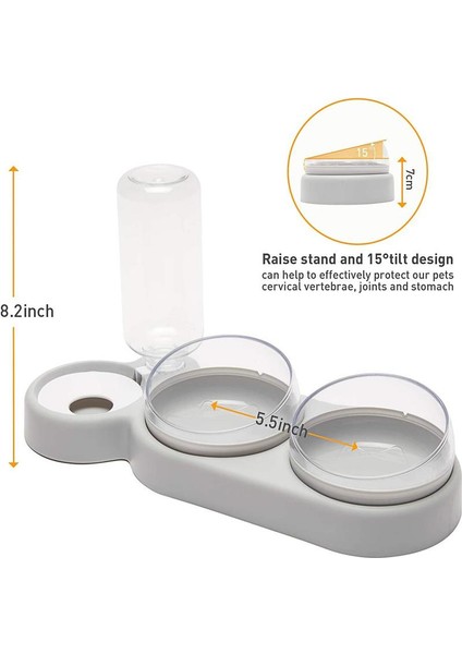 Yeşil 1 2023 Pet Kedi Kase Otomatik Besleyici Köpek Kedi Çift Mama Kasesi Su ile 3 In 1 Çeşme Içme Yükseltilmiş Stand Çanak Kedı Kaseler (Yurt Dışından) fırsatları
