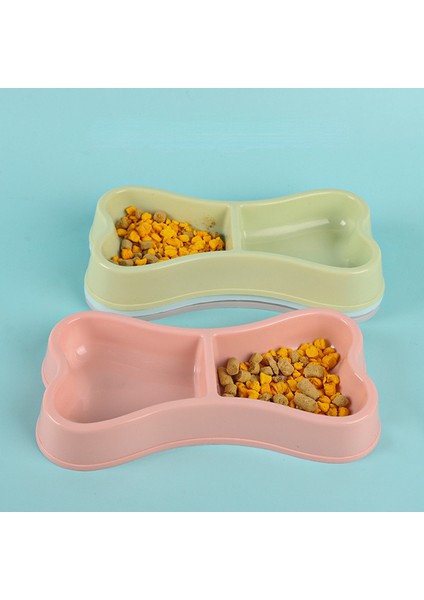 Pembe Köpek Kemik Şekli Pet Çift Kase Köpek Kase Hayvan Mama Kabı Reçine Düz Renk Evcil Hayvan Malzemeleri Evcil Hayvan Aksesuarları Köpek Aksesuarları Köpek Maması Kase (Yurt Dışından)