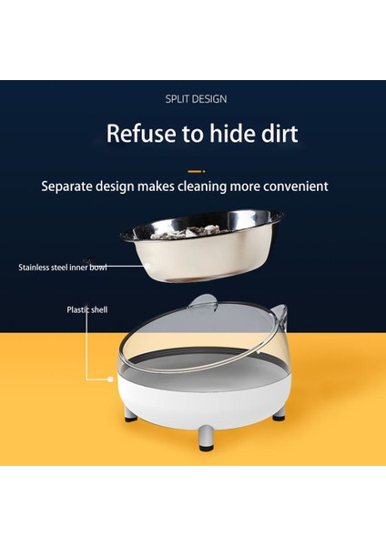 Mavi 5.12X4.72X3.35 Inç Yüksek Ayak Kaymaz Kedi Köpek Kase Boyun Koruyucu Kediler Köpekler Içecek Su Yemek Yiyecek Kase Anti-Ipucu Binaural Evcil Hayvan Besleme Aksesuarları (Yurt Dışından) indirimleri