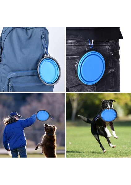 Yeşil 350 ml 350/1000 ml (G) Büyük Katlanabilir Köpek Pet Katlanır Silikon Kase Açık Seyahat Taşınabilir Köpek Maması Kabı Besleyici Bulaşık Kase (Yurt Dışından) fırsatları