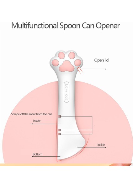 Beyaz Kaşık Pet Kaşık Çok Fonksiyonlu Konserve Açacağı Islak Gıda Karıştırma Kaşığı Silikon Kedi Konservesi Sızdırmazlık Kapağı Gıda Depolama Köpek Aksesuarı (Yurt Dışından) indirimleri