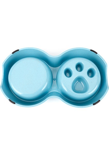 Pembe 32X5 cm Pet Köpek Kase Anti-Boğulma Paslanmaz Çelik Çift Kaseler Kedi Yavrusu Için Kaymaz Yavaş Besleyici ve Içme Suyu Bulaşık Evcil Hayvan Malzemeleri (Yurt Dışından) fiyatları