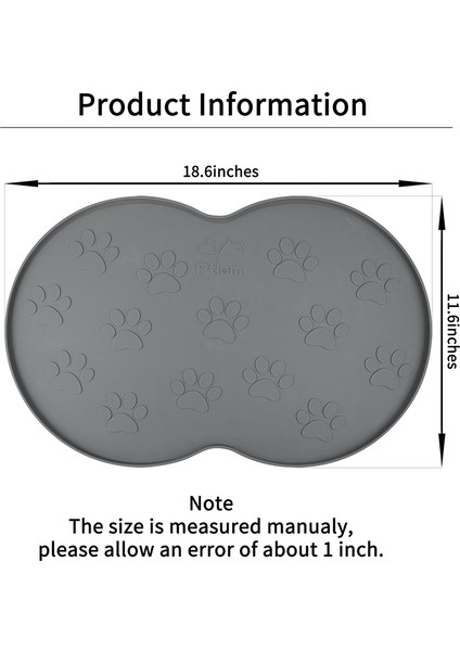 Lacivert Kedi Maması Mat Pet Placemat Köpek Besleyici Ped Kolay Temizlenebilir Kaymaz Silikon Çift Yuvarlak Küçük Orta Köpekler Kediler Için Uygun (Yurt Dışından) modelleri