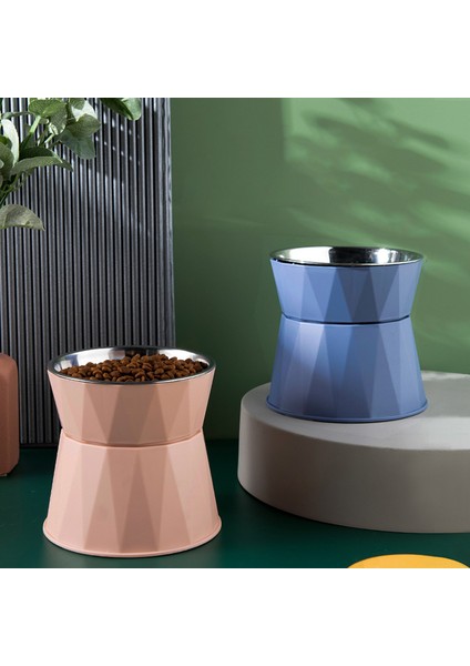 Beyaz Yüksek Ayak Hayvan Mama Kabı Kedi Maması Köpek Su Kasesi Devrilme Önleyici Boyun Koruyucu Kase Pet Besleme Fincan Evcil Hayvan Besleyici Malzemeleri Aksesuarları (Yurt Dışından) fırsatları