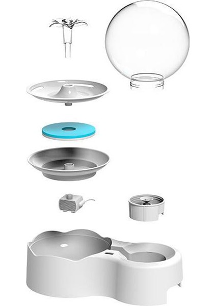 2.3l Beyaz Feefer 2.3l Otomatik Kedi Su Çeşmesi Musluk Köpek Su Sebili Şeffaf Filtre Tiryakisi Pet Sensörü Otomatik Içme Besleyici (Yurt Dışından) indirimleri