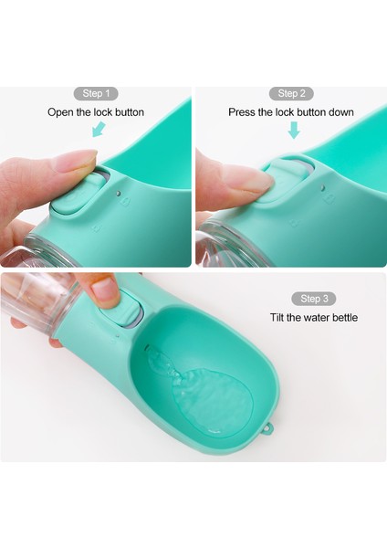 Mavi 550 ml Taşınabilir Evcil Hayvan Mama Kasesi Köpek Su Şişesi Köpekler Kase Açık Yürüyüş Köpek Pet Seyahat Su Şişesi Kedi Suluk Köpek Malzemeleri (Yurt Dışından) modelleri