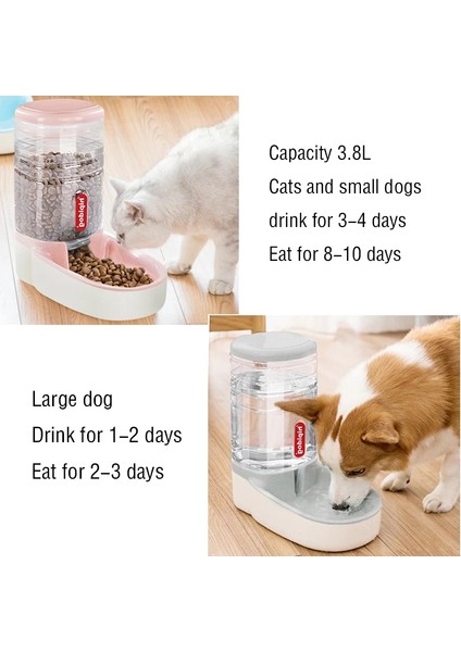 Green-B Besleyici 3.8 L Pet Otomatik Su Sebili Köpek Besleme Kaseleri Köpek Maması Besleyici Kedi Su Besleyici Büyük Kapasiteli Evcil Hayvan Kaseleri Köpek Aksesuarları (Yurt Dışından) fırsatları