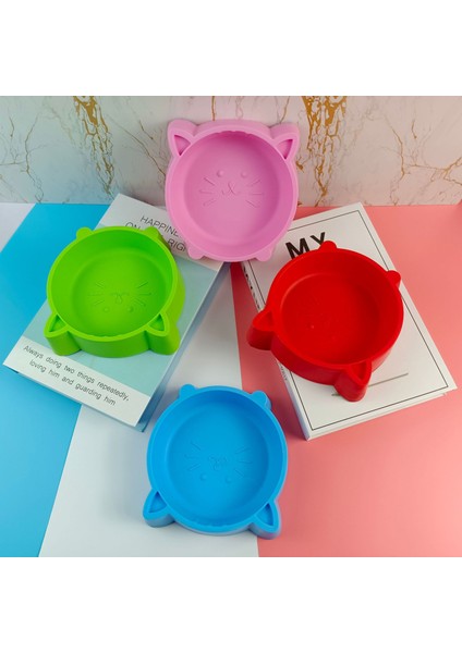 Pembe Evcil Hayvan Malzemeleri Hayvan Mama Kabı Kedi Kase Kaymaz Karikatür Kedi Mama Kasesi Küçük ve Orta Boy Evcil Hayvan Maması Kedi Malzemeleri Evcil Hayvan Aksesuarları (Yurt Dışından) modelleri