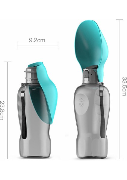 Yeşil 800ML Büyük Köpek Su Şişesi Taşınabilir Katlanabilir Pet Suluk Küçük Köpekler Için Kedi Açık Fransız Bulldog Seyahat Yürüyüş Aksesuarları (Yurt Dışından) modelleri