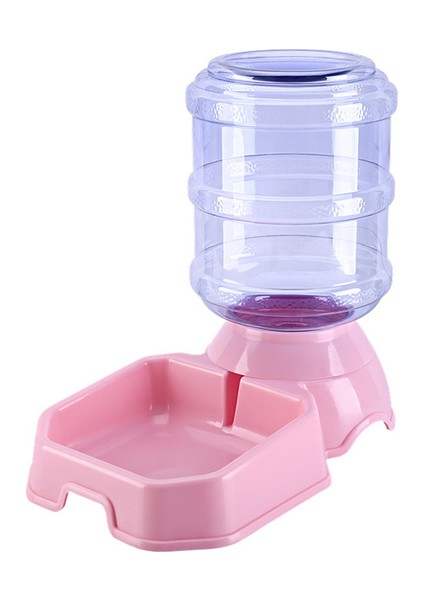Pembe Su Besleyici 3.8l Pet Kedi Otomatik Besleyiciler Plastik Köpek Kase Su Şişesi Köpekler Için Büyük Kapasiteli Gıda Su Sebili Besleyici Kedi Ev Hayvanı Ürünü (Yurt Dışından)
