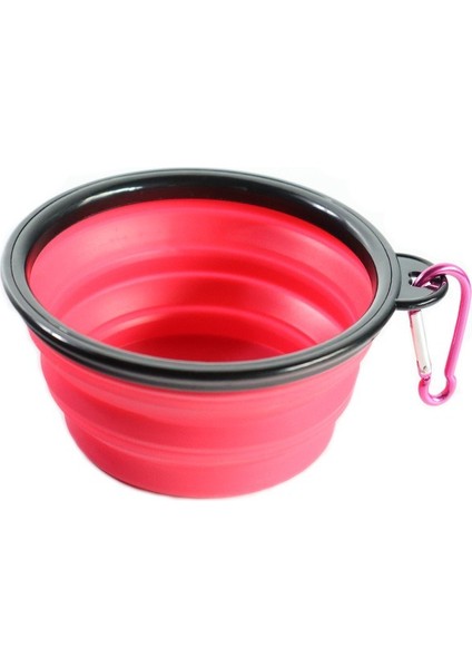 Mavi 1000ML 350 - 650 - 1000ML Büyük Katlanabilir Köpek Pet Katlanır Silikon Kase Açık Seyahat Taşınabilir Köpek Maması Kabı Besleyici Bulaşık Kase (Yurt Dışından) indirimleri