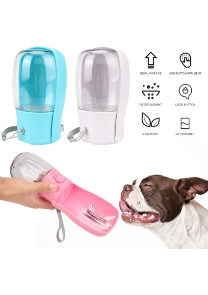 Beyaz Pet Su Sebili Besleyici Katlanabilir Açık Yürüyüş Seyahat Içecek Bardağı 280 Ml/10 Oz Kabak Şişe Kase Tiryakisi Karbon Filtre (Yurt Dışından) modelleri