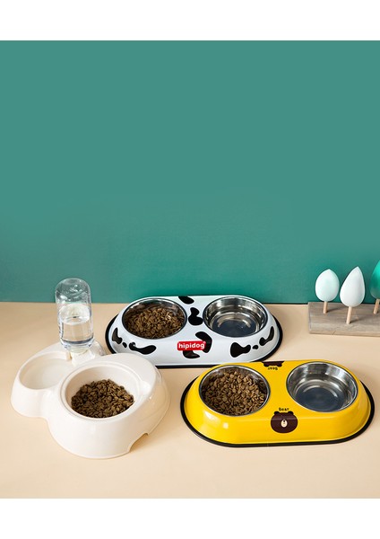 Stil 4 Köpek Kase Pet Paslanmaz Çelik Astar Çift Kase Sevimli Görünüm Kaymaz Tasarım Küçük ve Orta Evcil Hayvan Besleme Maması (Yurt Dışından) modelleri