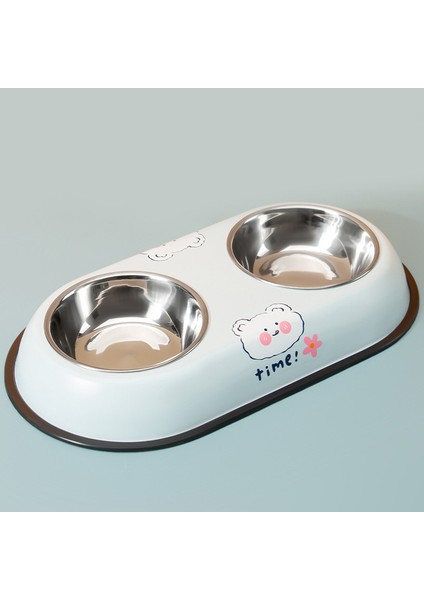 Stil 4 Köpek Kase Pet Paslanmaz Çelik Astar Çift Kase Sevimli Görünüm Kaymaz Tasarım Küçük ve Orta Evcil Hayvan Besleme Maması (Yurt Dışından) fırsatları