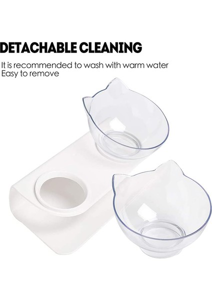 Temizle Siyah Ulmpp Köpek Kedi Mama Kasesi Besleyici Su Sebili Pet Içme Yükseltilmiş Standı Çift Bulaşık Besleme Hayvan Tavşan Yavru Köpek Malzemeleri (Yurt Dışından) fırsatları