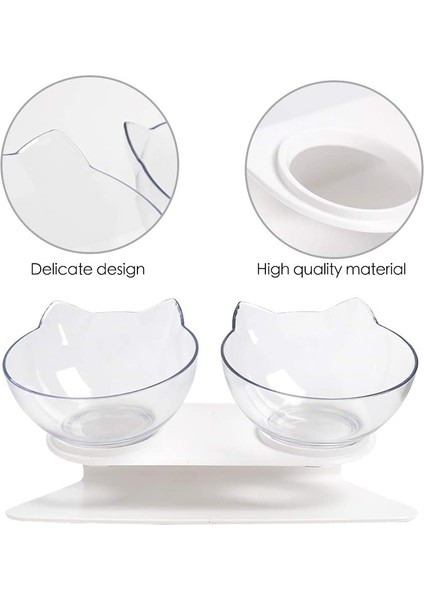 Temizle Siyah Ulmpp Köpek Kedi Mama Kasesi Besleyici Su Sebili Pet Içme Yükseltilmiş Standı Çift Bulaşık Besleme Hayvan Tavşan Yavru Köpek Malzemeleri (Yurt Dışından) indirimleri