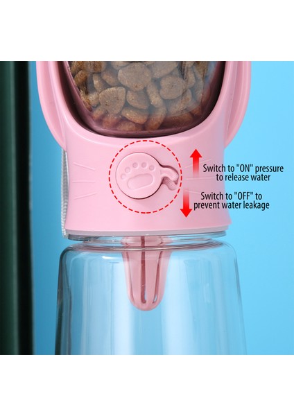 Pembe 550 ml 100G Köpek Içme Şişesi Su Kasesi Köpekler Için Yiyecek ve Su Kabı Küçük Köpekler Evcil Hayvan Besleyici Kaseler Açık Seyahat Taşınabilir Köpek Kabak (Yurt Dışından) fiyatları