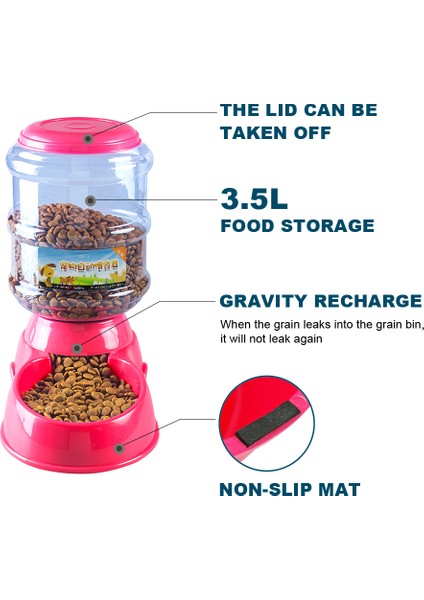 Gıda-Mavi 3.5l 3.5l Köpek Kedi Besleyici Kase Otomatik Pet Su Sebili Içme Çeşmesi Şişe Plastik Pet Besleme Tiryakisi Su Kasesi (Yurt Dışından) modelleri