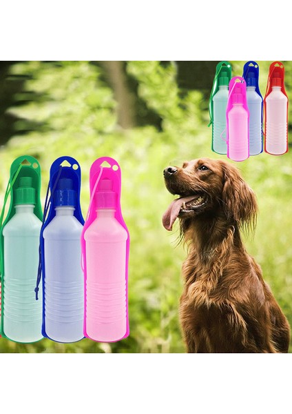 Set 4 500 ml Köpek Su Şişesi Katlanır Tiryakisi Plastik Taşınabilir Su Şişesi Evcil Köpekler Için Açık Seyahat Içme Suyu Besleyici Kase (Yurt Dışından)