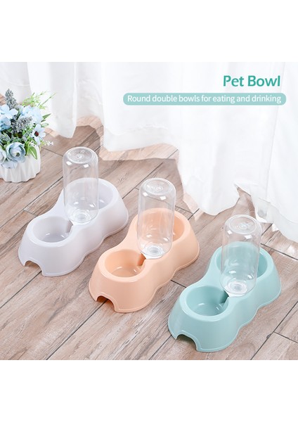 Mavi Içme Şişesi ile Plastik Pet Çift Kase Su Depolama ile Yeme ve Içme Için Çift Kullanımlı Kase Köpek Kasesi Kedi Hayvan Mama Kabı (Yurt Dışından) modelleri