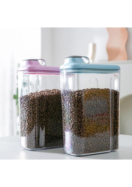 Pembe 2.5l Kedi Köpek Mühürlü Gıda Kovası Büyük Dekantör Ağzı Pet Gıda Saklama Kapları Dağıtıcı Kutusu Evcil Hayvan Malzemeleri (Yurt Dışından) fiyatları
