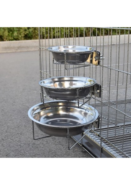 15 cm Çap Asılı Paslanmaz Çelik Köpek Kase Duvara Monte Kedi Pet Su Gıda Konteyner Besleyici Sabit Metal Tutucu Desteği Devrilme Önleyici 23 cm (Yurt Dışından) fırsatları