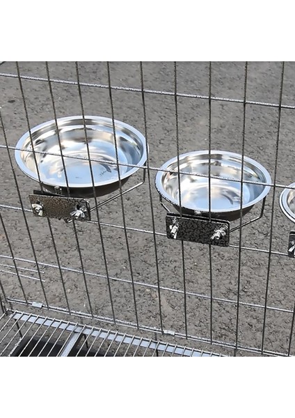 15 cm Çap Asılı Paslanmaz Çelik Köpek Kase Duvara Monte Kedi Pet Su Gıda Konteyner Besleyici Sabit Metal Tutucu Desteği Devrilme Önleyici 23 cm (Yurt Dışından) indirimleri