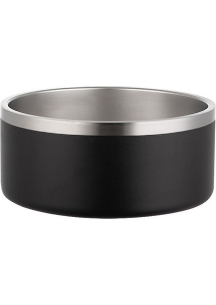 Siyah 32OZ 32OZ 64OZ Çift Duvar Kaymaz Paslanmaz Çelik Pet Köpek Maması Besleyici Su Kasesi Orta Büyük Evcil Hayvanlar Için Köpek Kase (Yurt Dışından)