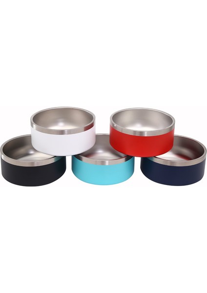 Siyah 32OZ 32OZ 64OZ Çift Duvar Kaymaz Paslanmaz Çelik Pet Köpek Maması Besleyici Su Kasesi Orta Büyük Evcil Hayvanlar Için Köpek Kase (Yurt Dışından) indirimleri