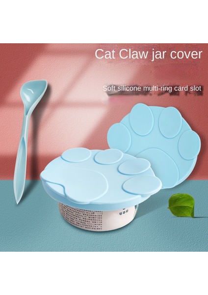 Pembe Kapak Taşınabilir Silikon Köpek Kedi Konserve Kapak 2-In-1gıda Mühürleyen Kaşık Pet Yemek Örtüsü Depolama Taze Tutma Kapakları Kase Köpek Aksesuarları (Yurt Dışından) fiyatları